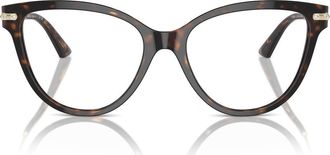 Jimmy Choo London 52mm Cat Eye Optical Glasses in Havana/demo Lens at Nordstrom