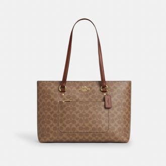 Coach Station Tote Bag In Signature Canvas
