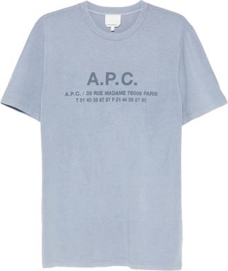 A.P.C. T-Shirts - Heren - T-shirts - Blauw - 2XL - Tops