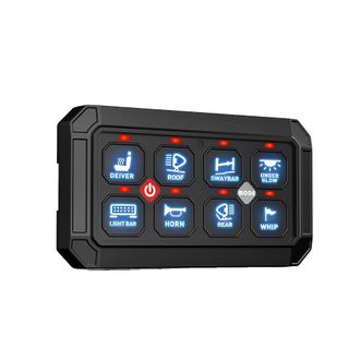 OEM Panel De Interruptores, Instalaci&oacute;n Multiposici&oacute;n, Dise&ntilde;o Personalizable, 8 Interruptores