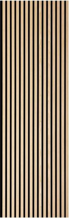 Novel Akustikpaneel, Eichefarben, Holz, Eiche, furniert, 244x1.8x56 cm, Tapeten & Wandverkleidungen, Akustikpaneele