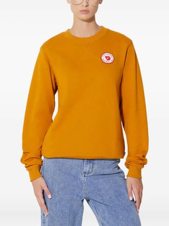 Fj&auml;llr&auml;ven Sweater met logopatch - Oranje