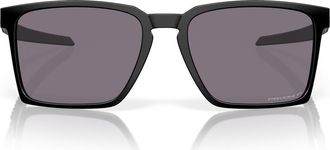 Oakley Exchange Sun 56mm Polarized Rectangle Sunglasses in Black Grey at Nordstrom
