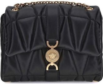 Versace Black Calf Leather Bos Taurus Shoulder Womens Bag