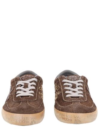 Premiata Low-Top Sneakers In Textured Calf Leather