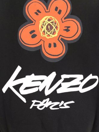 Kenzo cotton oversized logo-print sweatshirt