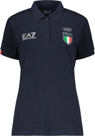 Emporio Armani Polo Elegante Sportiva - - Tops - Donna - Blu - XL