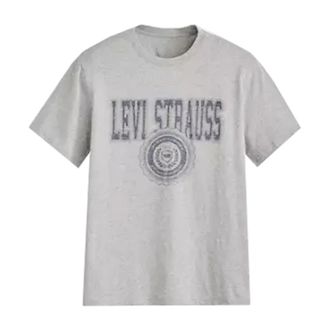 Levi's Camiseta Gr&aacute;fica de Manga Corta de Corte Relajado - Tops - Hombre - Gris - S