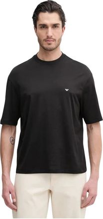 Emporio Armani Heren, Tops, Zwart, Maat: XL Jersey