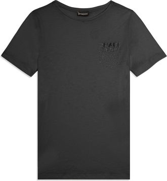 Freddy T-shirt manica corta con strass a forma di taschino FREDDY