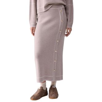 Liu Jo Skirts - female - Liu Jo - Midi Skirts - Beige - XS - Skirts