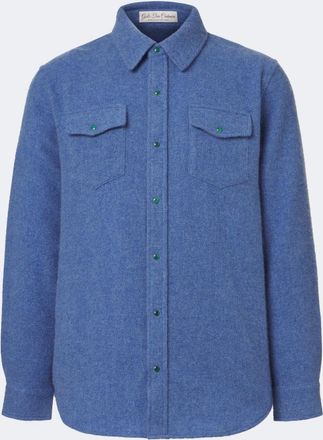 God's True Cashmere Camicia in cashmere con malachiti