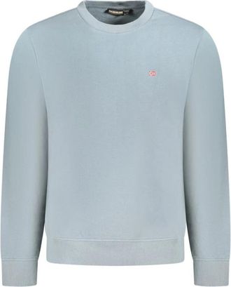 Napapijri Trui met geborduurd logo - Heren - Sweatshirts - Grijs - M - Hoodies & sweatvesten
