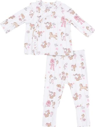 Angel Dear Cowgirl Nursery Take Me Home Top & Pants Set in Ivory at Nordstrom, Size Newborn