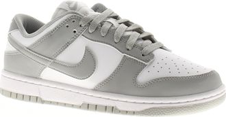 Nike Womens Trainers Dunk Low Next Nature Lace Up white lt smoke grey - Size UK 3.5