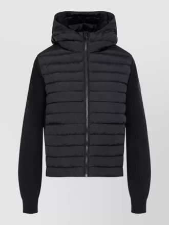 Canada Goose wool quilted hooded jacket