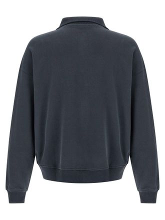 Brunello Cucinelli Polo-Collar Cotton Sweatshirt
