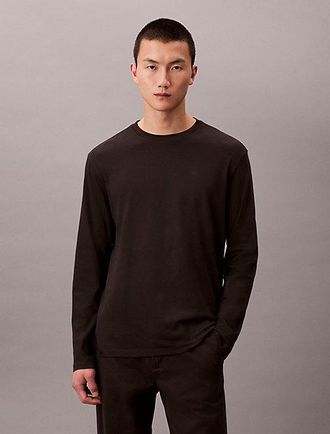 Calvin Klein Supima Cotton Interlock Long Sleeve Tee