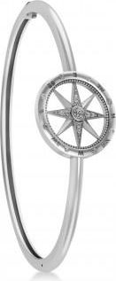 Allurez Diamond Compass Bangle Bracelet 14k White Gold (0.19ct)