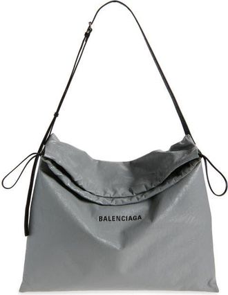 Balenciaga Large Shopper Dustbag Shoulder Bag in Balenciaga Grey/Light Black at Nordstrom