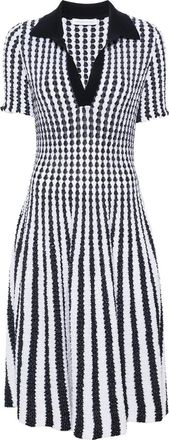 Antonino Valenti Striped Seersucker Midi Dress
