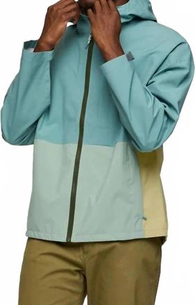 Cotopaxi Cielo Rain Jacket In Bluegrass & Silver Leaf