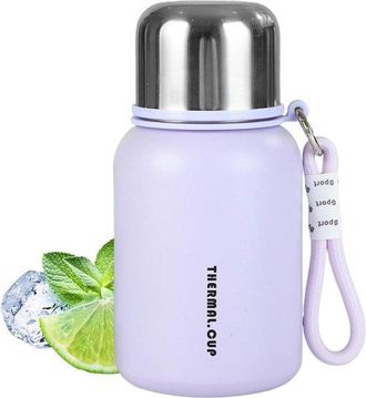 No Brand Taza Termo, Botella Termo De Acero Inoxidable, Botella Port&aacute;til Para Beber Para Deportes, Escuela Y Actividades Al Aire Libre, 450 Ml