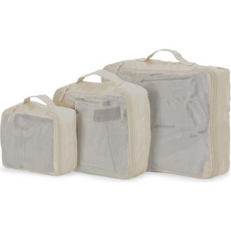 Bugatti Packing Cubes 3-Piece Set in White at Nordstrom, Size Medium