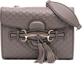 Gucci Pre-owned Womens Shoulder Bag With Tassel - Grey Leather - One Size