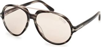 Tom Ford Sunglasses, unisex, Gray, Size: 59 MM Aalto Sunglasses