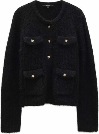 someday Gebreide Cardigan - Dames - Truien - Zwart - Maat: S