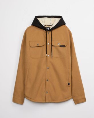 Ecko Outdoor Flannel Shirt Jacket in Brown at Nordstrom, Size X-Large