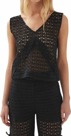 Alohas Kioko Black Knit Top