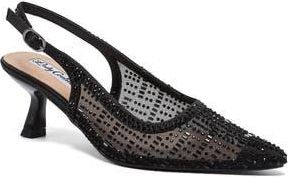 Lady Couture Linda Kitten Heel Slingback Pump in Black at Nordstrom Rack, Size 11