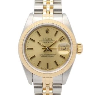 Rolex Pre-owned Lady-Datejust 26mm - Dames - Vintage Horloges - Geel - ONE Size - Vintage