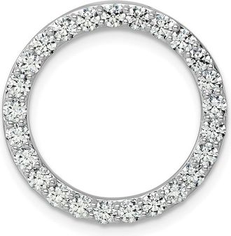 Diamond2Deal 14k White Gold Lab Grown Diamond Pendant (1.5ct, VS, G-H)
