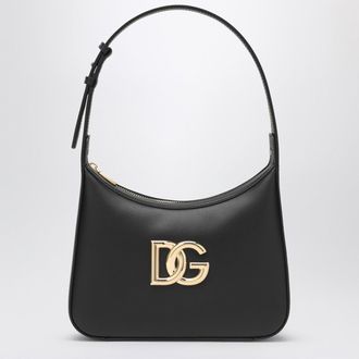 Dolce & Gabbana Dolce&Gabbana 3,5 Umh&auml;ngetasche aus schwarzem Leder