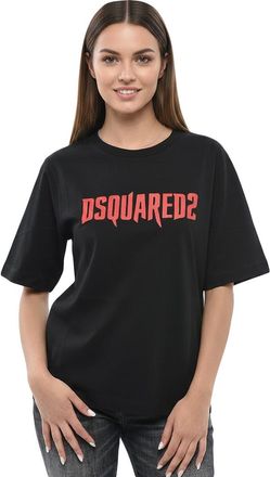 Dsquared2 Black Graphic Crew Neck T-Shirt