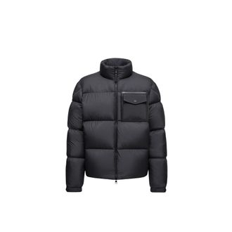 Moncler Moncler Chinon Square-quilted Short Down Jacket, Men, Black, Size: 0