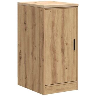 vidaXL Garage Storage Cabinet Artisan Oak 40x51x85 cm Solid Wood Pine vidaXL