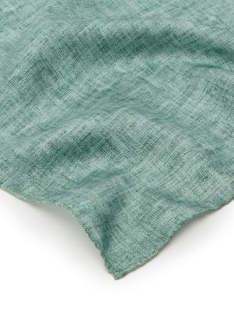 Oliver Brown Plain Silk Handkerchief - Sage Green