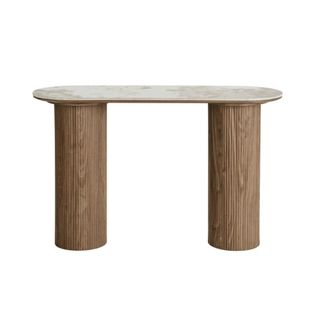 Moloo Mesa consola de cer&aacute;mica con efecto madera 120 cm