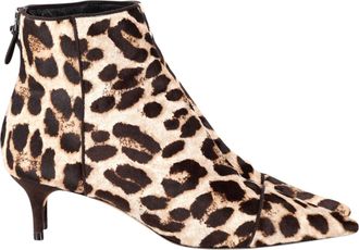 Alexandre Birman Kittie Enkellaarzen in Dierenprint Ponyhaar