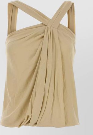 Isabel Marant neya viscose top cross back draped