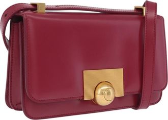Bottega Veneta Bv Classic Spazzolato Leather Red Leather Handbag (Pre-Owned)