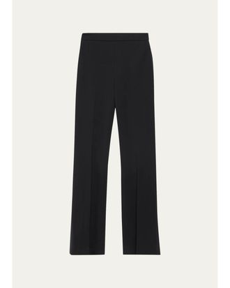 Veronica Beard Gracie Zip-Back Bootcut Pants