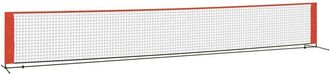 vidaXL Vidaxl - Red De Tenis Poli&eacute;ster Negro Y Rojo 600x100x87 Cm