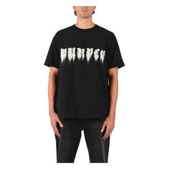 Purple Portraits Tee - - Tops - Uomo - Nero - S