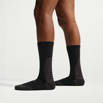 Nike Unisex Outdoor Cushioned Crew Socks (1 Pair) in Black | FD8472-010