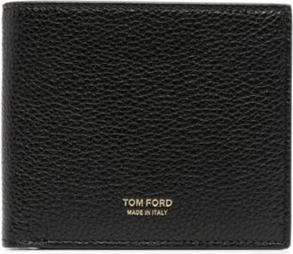 Tom Ford Klassieke Bifold Leren Portemonnee - Heren - Portefeuilles - Zwart - ONE Size - Leer - Accessoires